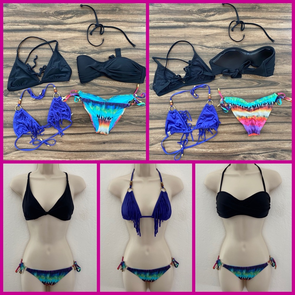 Tie die & Black Bikini Bundle!